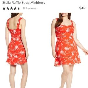 NWT Stella Ruffle Strap Minidress - Size XL